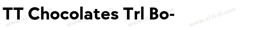 TT Chocolates Trl Bo字体转换